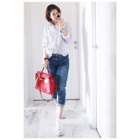 ショートヘアに似合う大人コーデは 人気ママモデル 永田明華さんの夏コーデ15選 Cbk Magazine