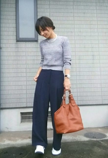 りんご様 C5432 ボーダー×ワイドパンツコーデ りんご様 C5432