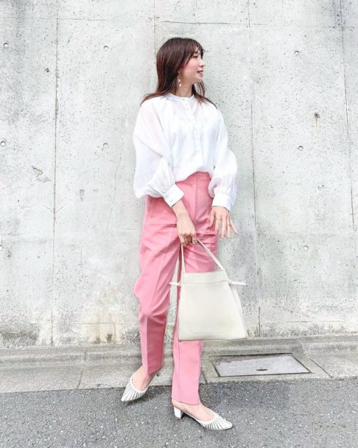 ピンクコーデ　きれいめ　レディース　春服　冬服　まとめ売り　フェミニン 季節別】ピンクニットコーデおすすめ37選｜大人かわいいなら