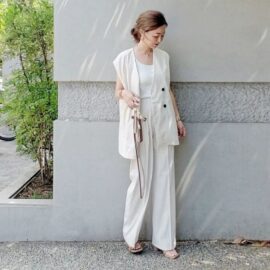 布帛とは｜画像でわかるファッション用語の意味 ／布帛とは？／布帛はどんなデザイン？／布帛の服（レディース）／布帛のトップス／布帛のパンツ
