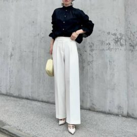 センタープレスパンツとは｜画像でわかるファッション用語の意味 ／センタープレスパンツとは？／センタープレスパンツはどんなデザイン？／センタープレスパンツ