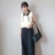 秋の黒スウェットワイドパンツに合う服は？ 楽ちんなのに今っぽい大人コーデ術