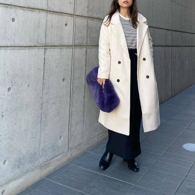 アルスターカラーとは｜画像でわかるファッション用語の意味 ／アルスターカラーとは？／アルスターカラーはどんなデザイン？／アルスターカラーの服（レディース）／アルスターカラーのアウター／ダブルブレストのコート