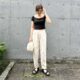 【40代】黒Tシャツのコーデ30選｜おしゃれな大人女性の画像まとめ