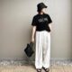 【50代】黒Tシャツのコーデ29選｜おしゃれな大人女性の画像まとめ